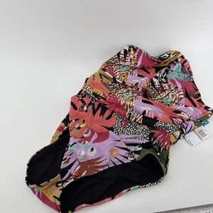 Bleu Rod‎ Beattie One Piece Swimsuit Lets Get Loud Print size 12 NEW